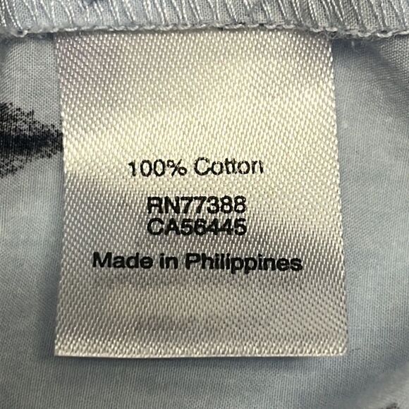 J. Crew Light Blue Cotton Abstract Design Fluttered Sleeve Sundress- Small - Picture 11 of 14